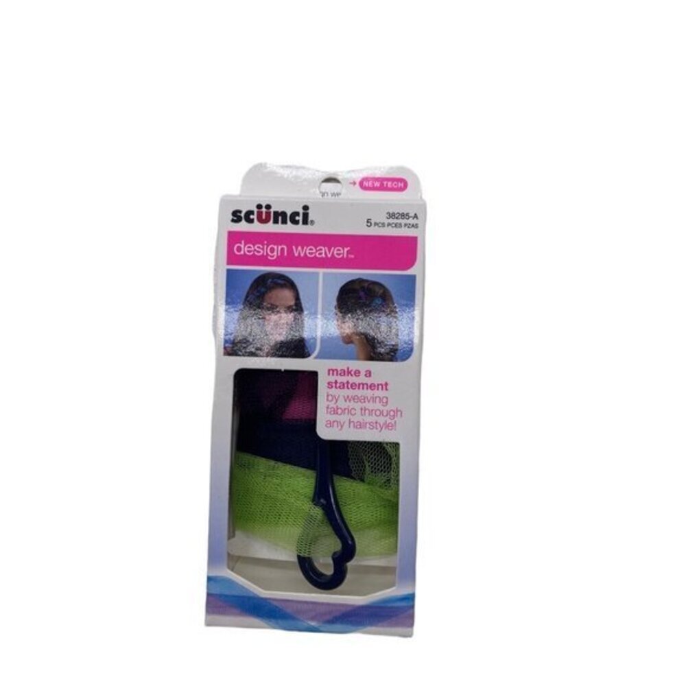 Scunci Design Weaving Mesh Fabric Through any Hair Styles 5 Piece‎ Kit